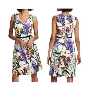 Tommy Hilfiger Floral Fit And Flare Sleeveless Dress Size 6